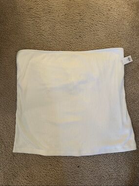 Old Navy White Ribbed Tube Top